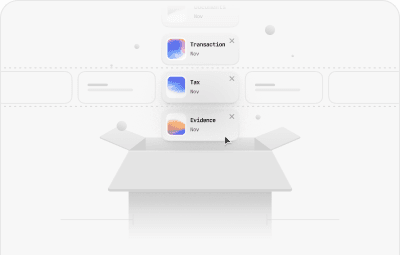 Filing and audit trail dashboard mockup
