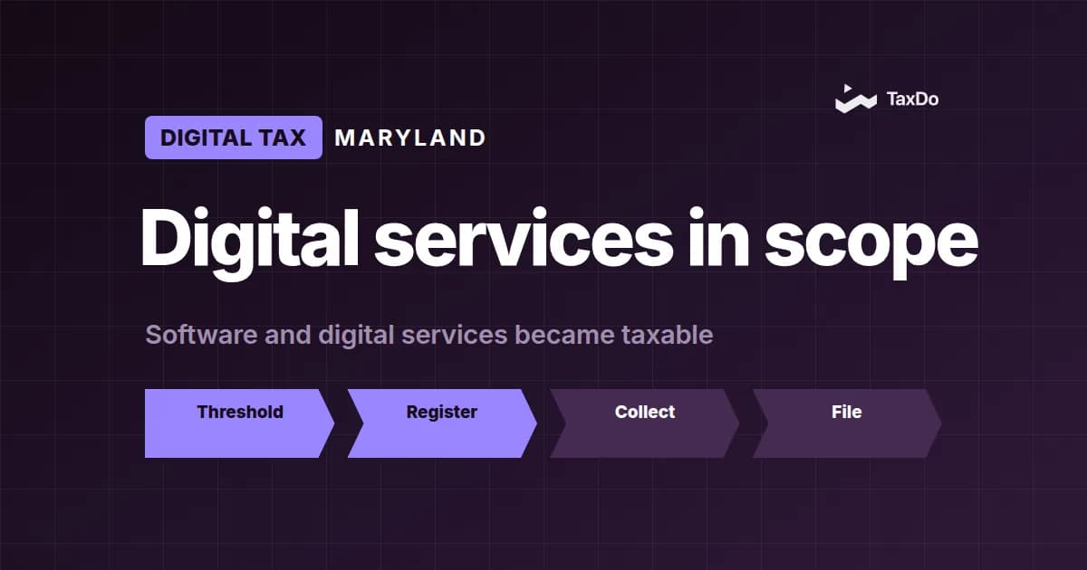 Maryland to Implement 3% Digital Services Tax from July 2025: A Strategic Shift in U.S. State-Level Digital Taxation
