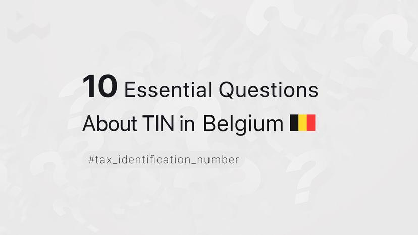 10 Essential Questions About TIN in Belgium