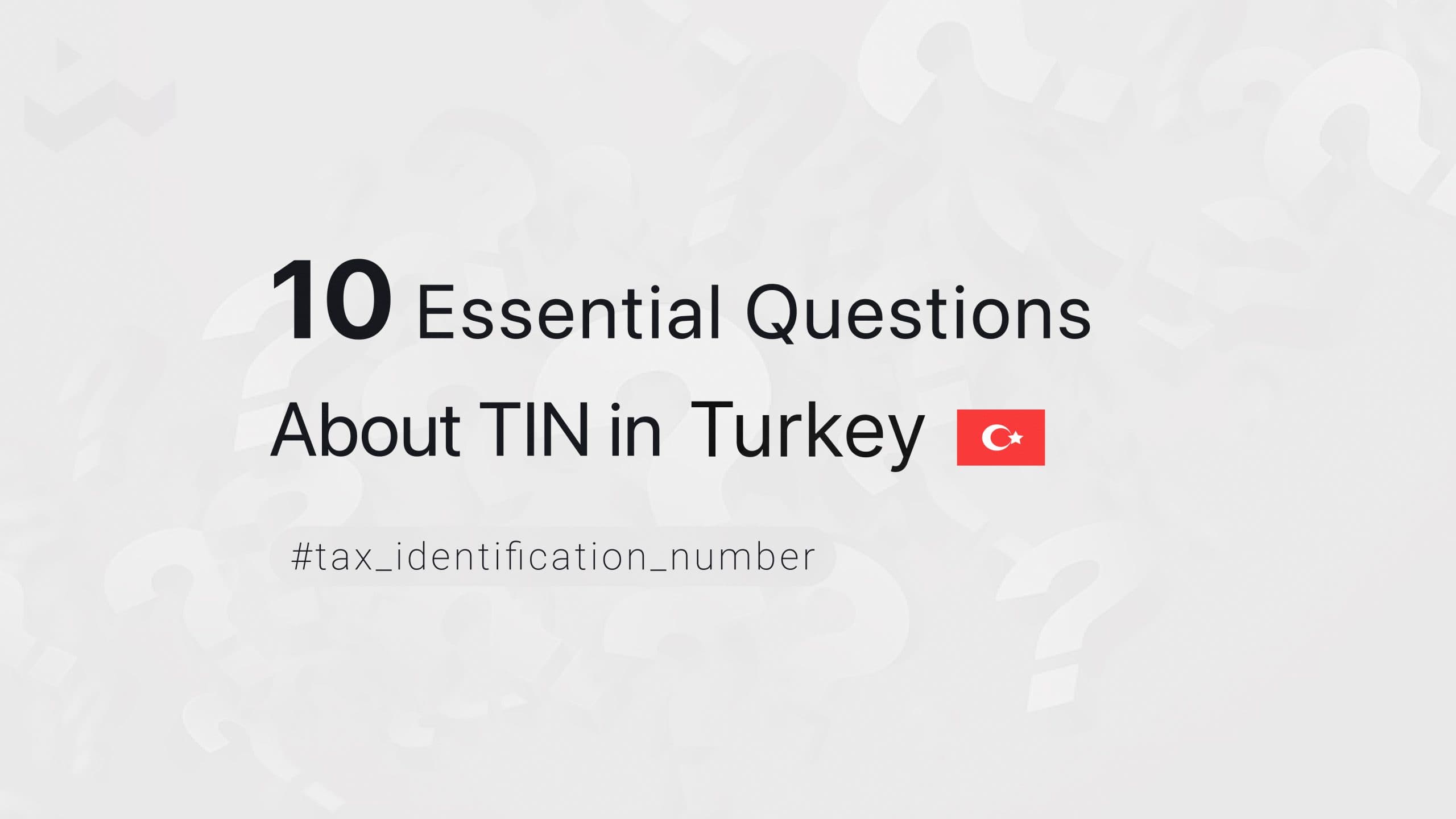 10 Essential Questions About TIN in Turkey