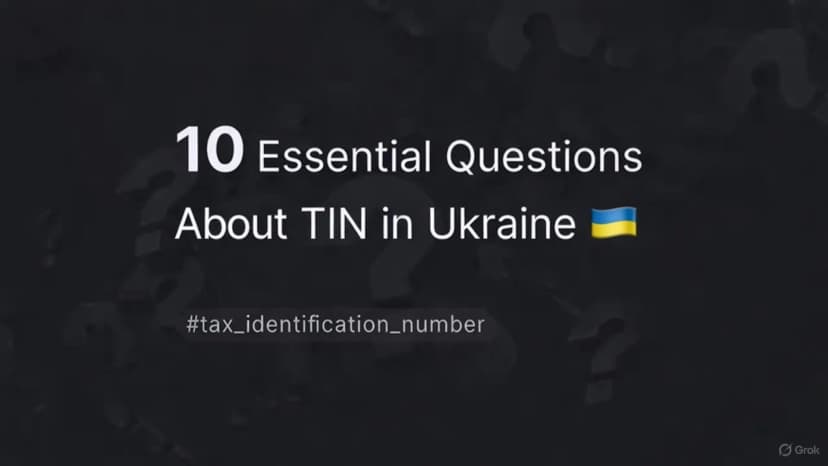 10 Essential Questions About TIN in Ukraine