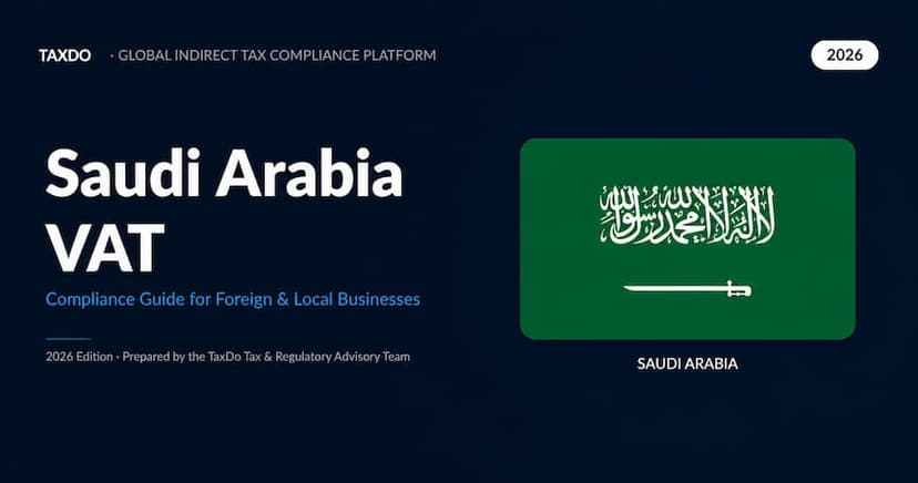 Saudi Arabia VAT Guide 2026