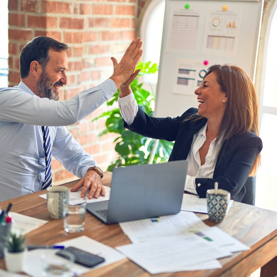TaxDo implementation and support team working with a client