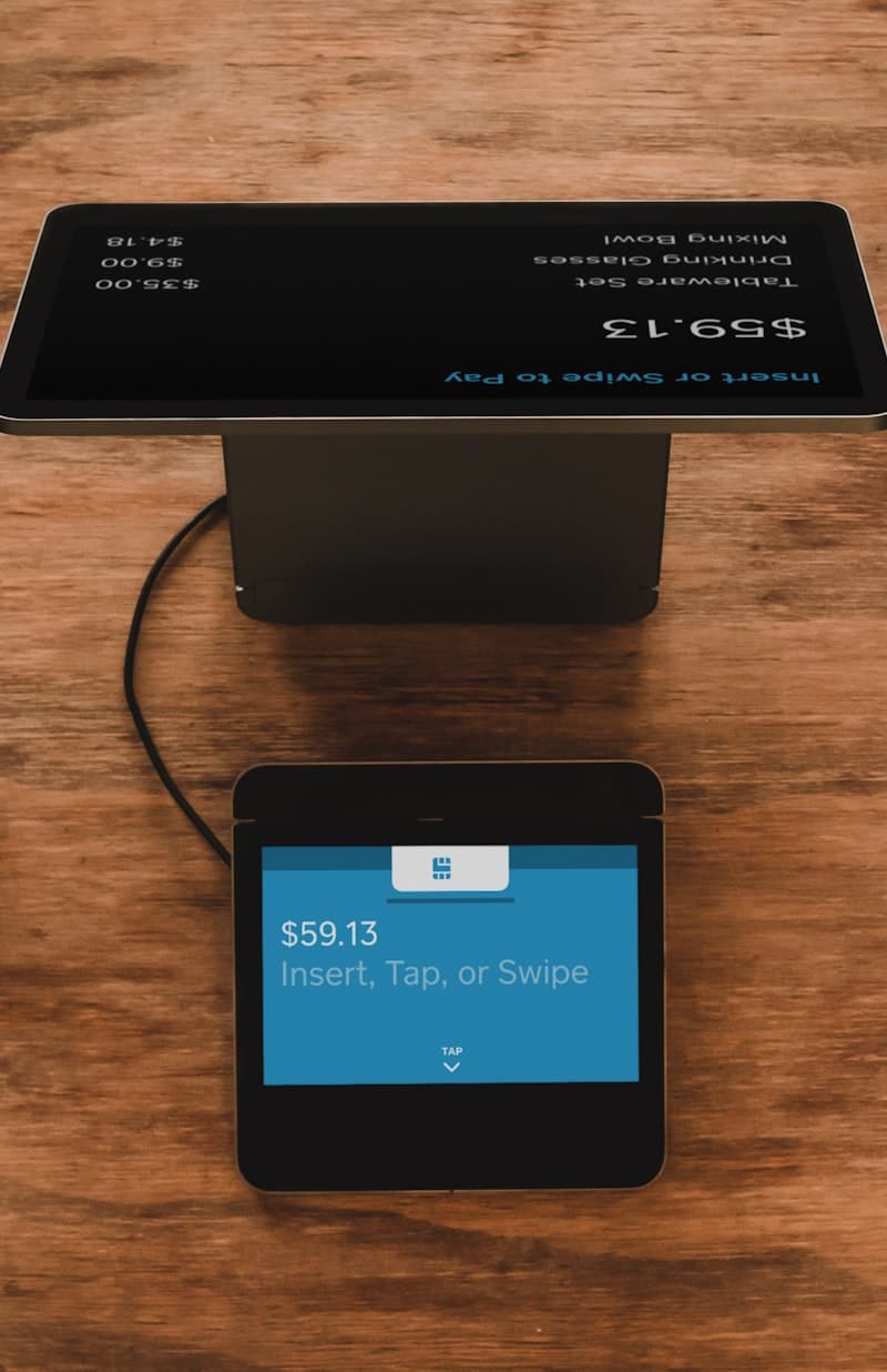 Tablet point of sale with a card reader