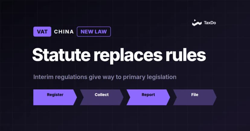 China’s New VAT Law: A Major Milestone in Tax Reform