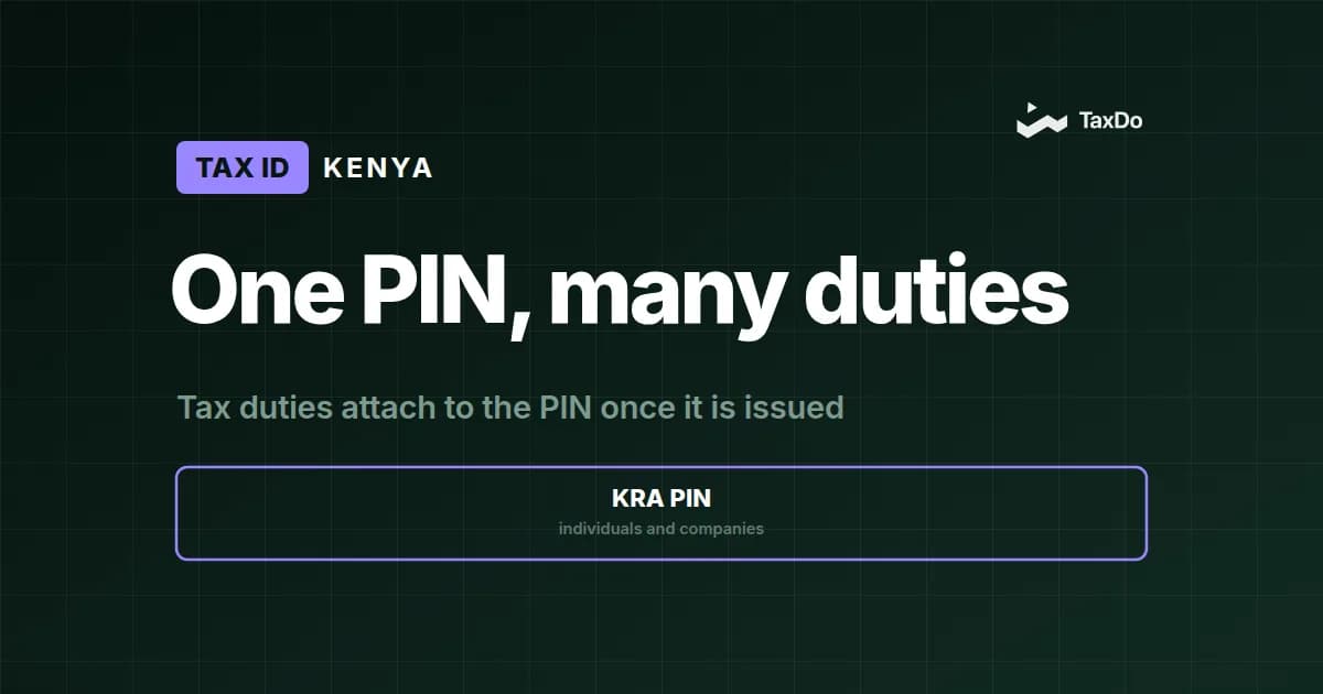 Tax Identification Number (PIN) in Kenya: A Guide for Businesses and Individuals