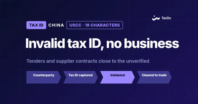 Real-Time TIN (USCC) Validation in China: A Key to Global Compliance and Risk Mitigation for International Businesses
