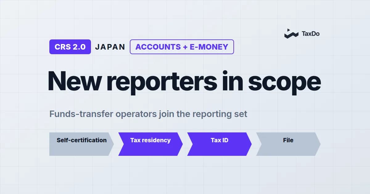 CRS 2.0 in Japan: Operationalizing Global Tax Transparency for Financial Institutions