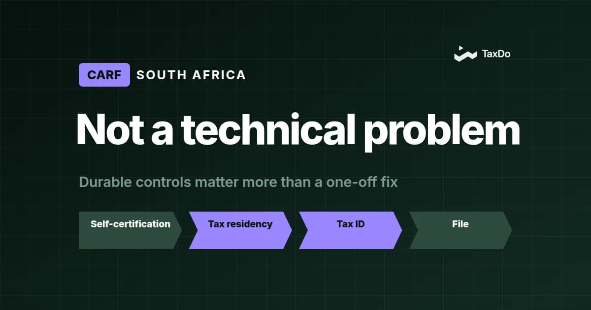 CARF in South Africa: Preparing for Crypto Asset Reporting and Cross Border Transparency in 2026–2027