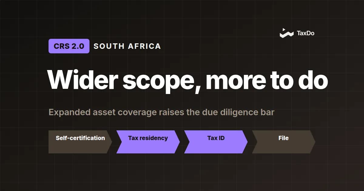 CRS 2.0 in South Africa: Strengthening Cross Border Transparency Ahead of 2026–2027 Reporting