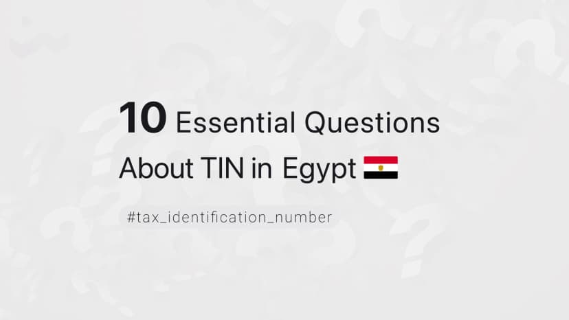 10 Essential Questions About TIN in Egypt