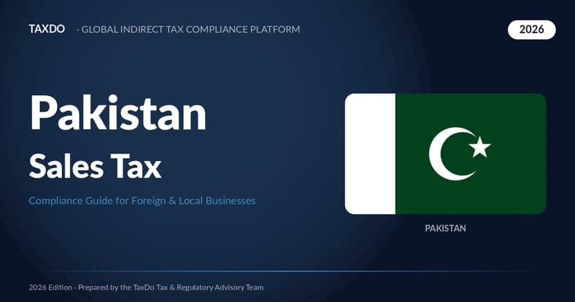 Pakistan Sales Tax Guide 2026