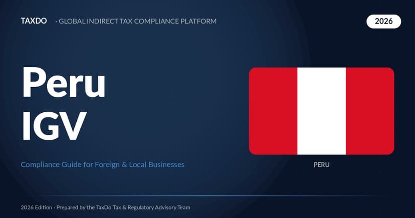 Peru IGV Guide 2026