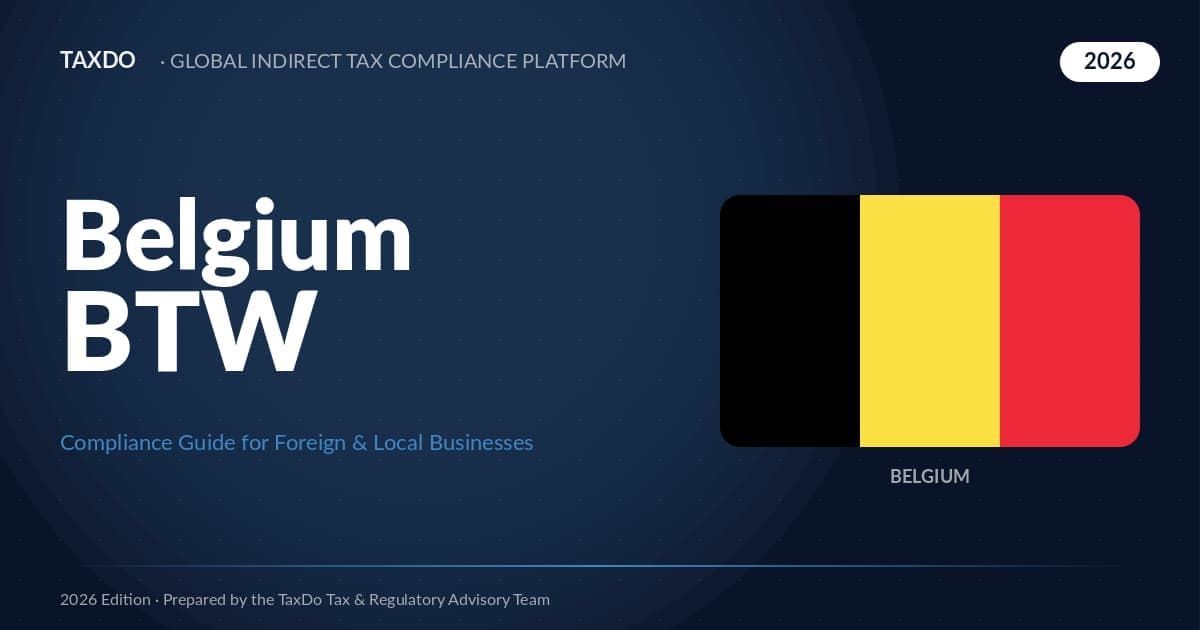 Belgium BTW / TVA Guide 2026