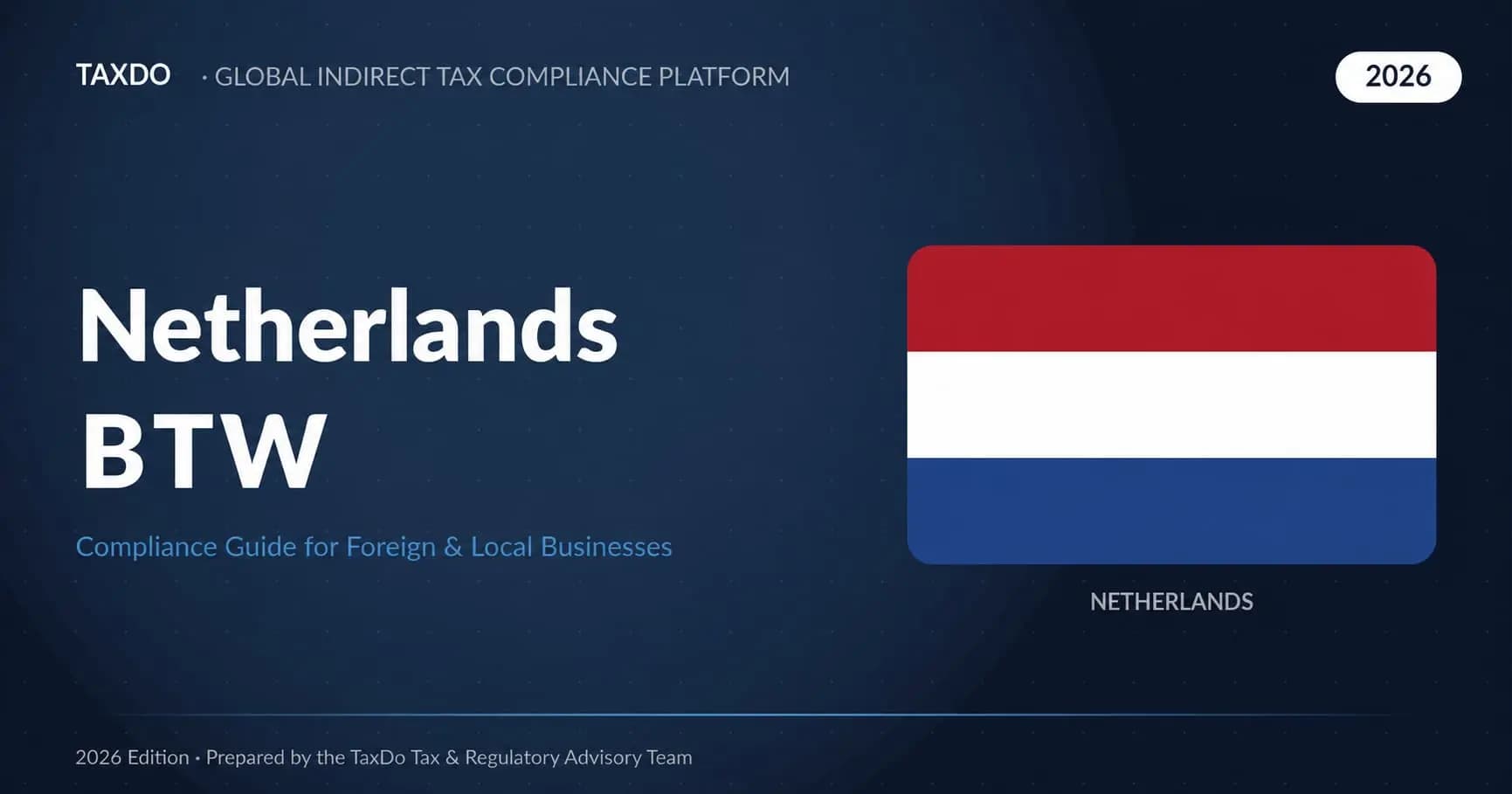 Netherlands BTW Guide 2026