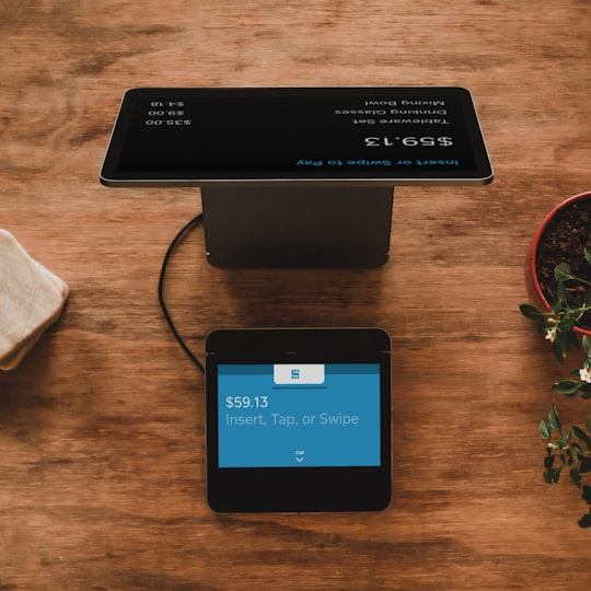 Tablet point of sale with a card reader